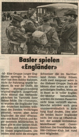 Presseartikel Aargauer Zeitung 1996