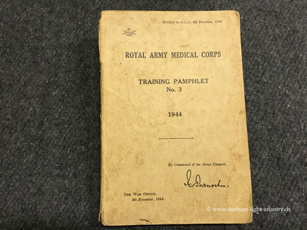 Royal Army Medical Corps Training Pamphlet