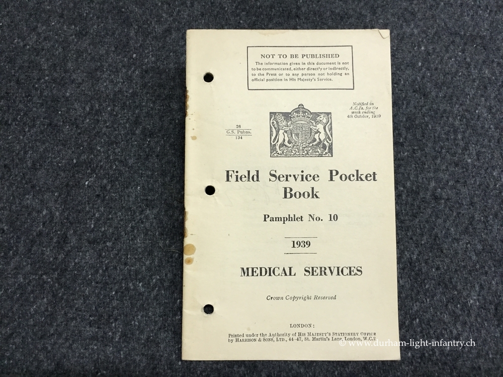 Field Service Pocket - Pamphlet No. 10 - Medical Service